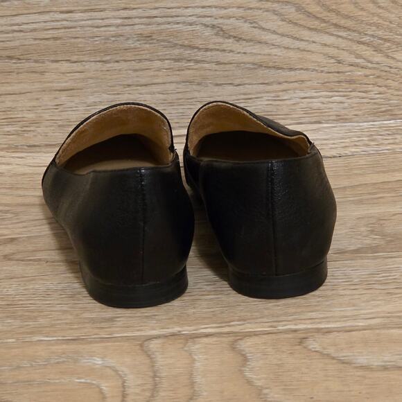 Naturalizer Emiline Black Tumbled Leather Loafers Womens Size 4.5M Slip On - Picture 5 of 8